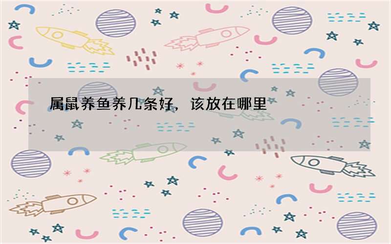 属鼠养鱼养几条好，该放在哪里