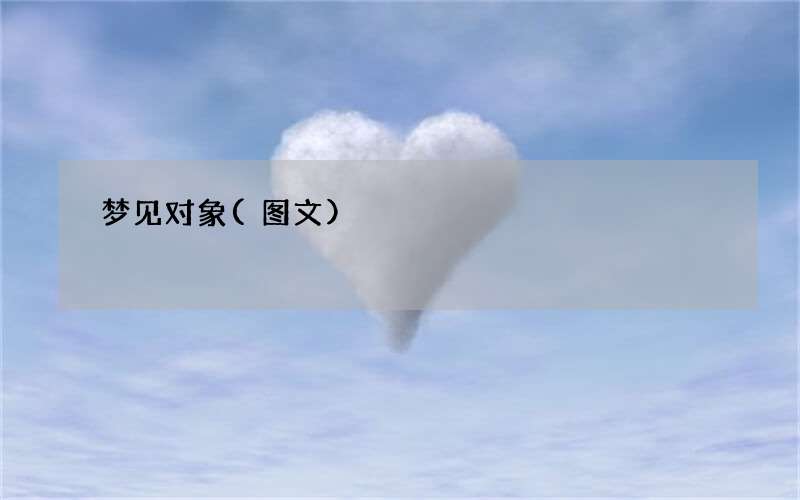 梦见对象
